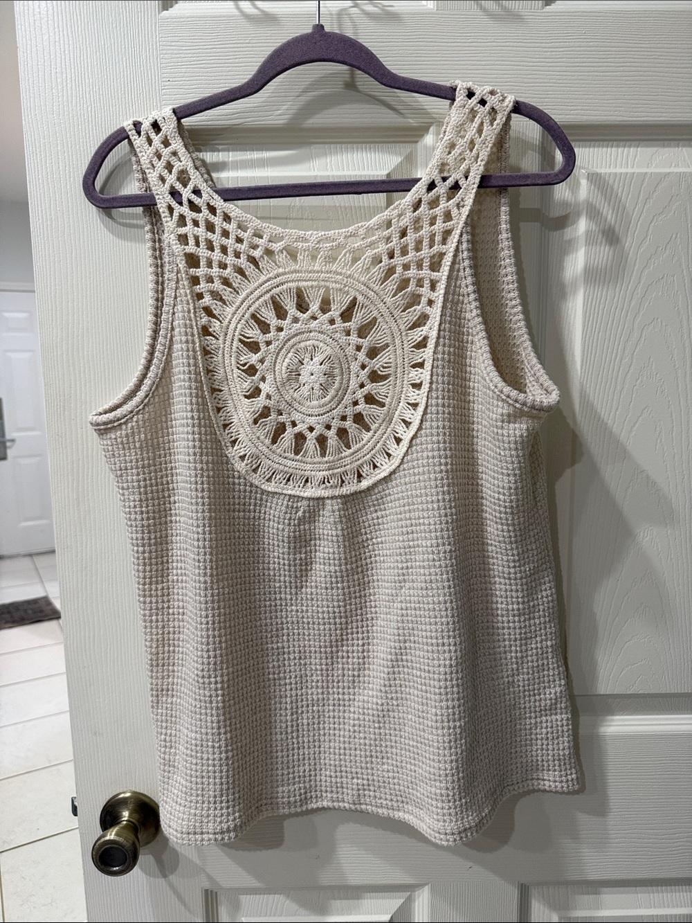 Crochet Back Tank - Picture 2 of 3